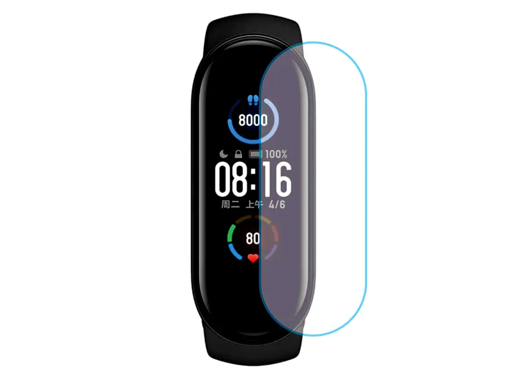 Folie de protecție ceas smartwatch Xiaomi Mi Band 5 - set 3 bucăți