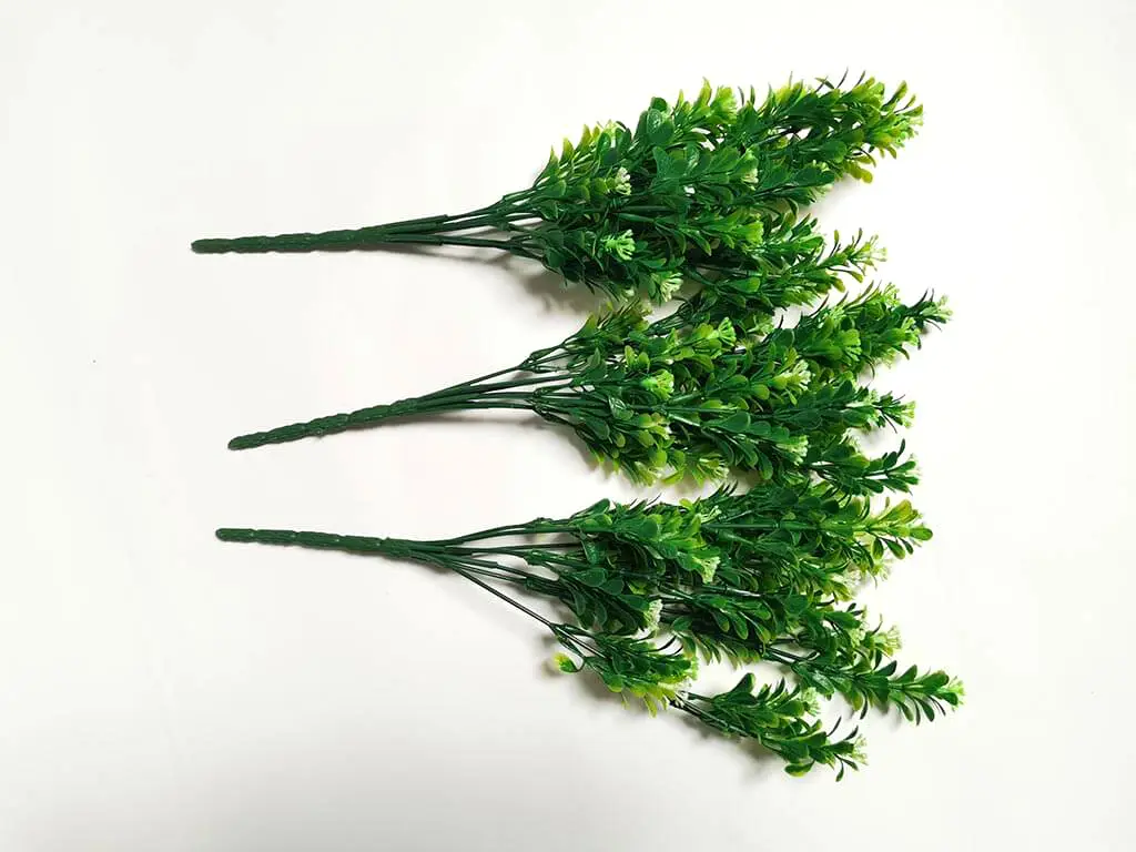 Plantă artificială verde, 30 cm înălţime, 3 crengi