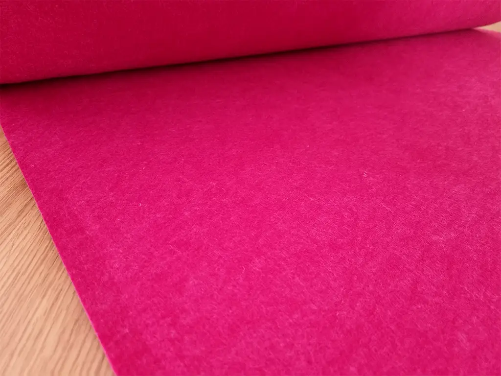 Fetru la metru, pâslă magenta, cu grosime de 3 mm, 100 cm lățime