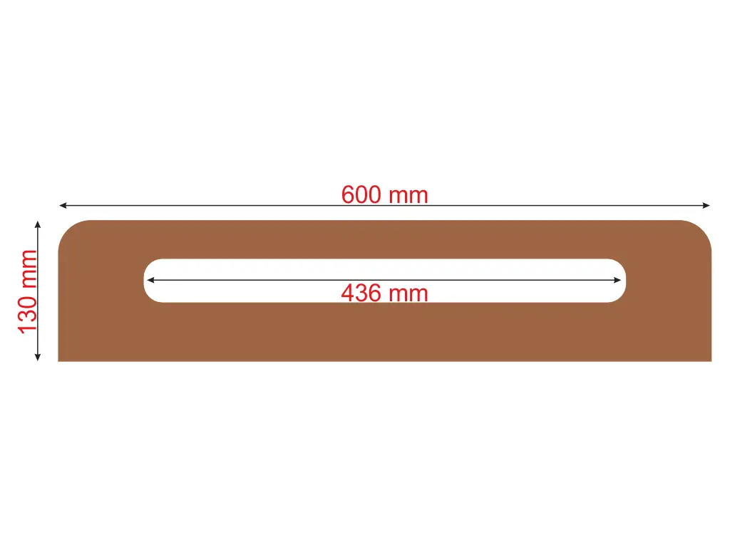 Racletă profesională din lemn cu cap din pâslă, Mega Squeegee, dimensiune 13 cm x 60 cm