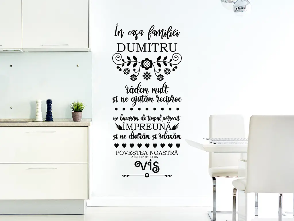 Sticker decorativ citat 