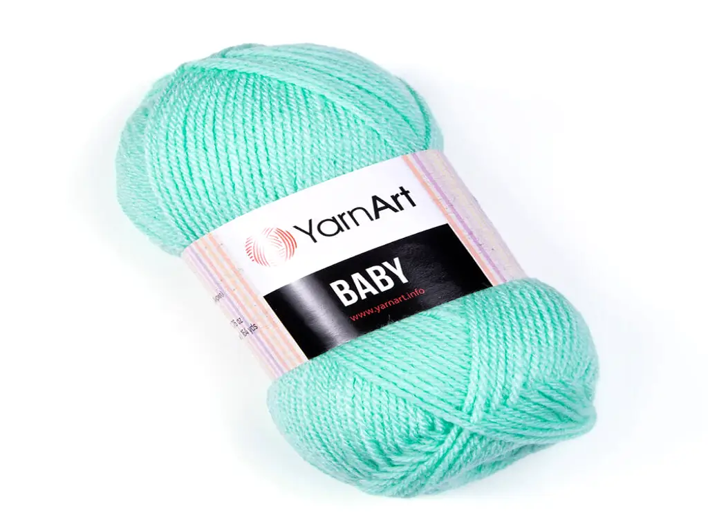 Fir textil Yarn Art Baby verde mint 623, pentru tricotat