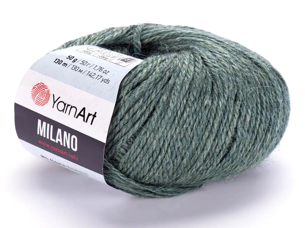 Fir textil Yarn Art Milano kaki 875, pentru tricotat