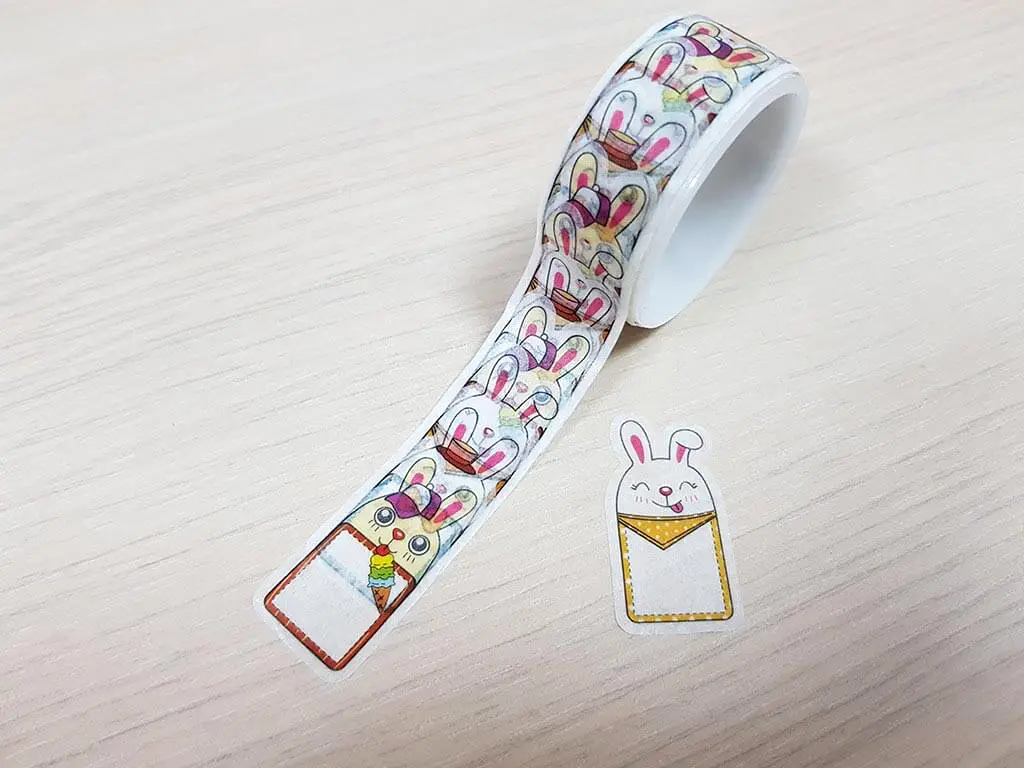 Abţibilduri Washi Tape, Folina, model iepuraşi