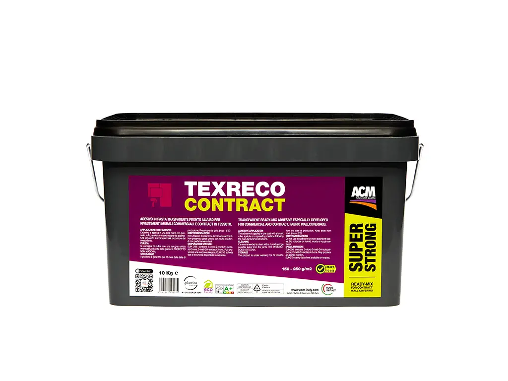 Adeziv tapet ACM Texreco Superstrong, gata preparat, găleată de 10 kg