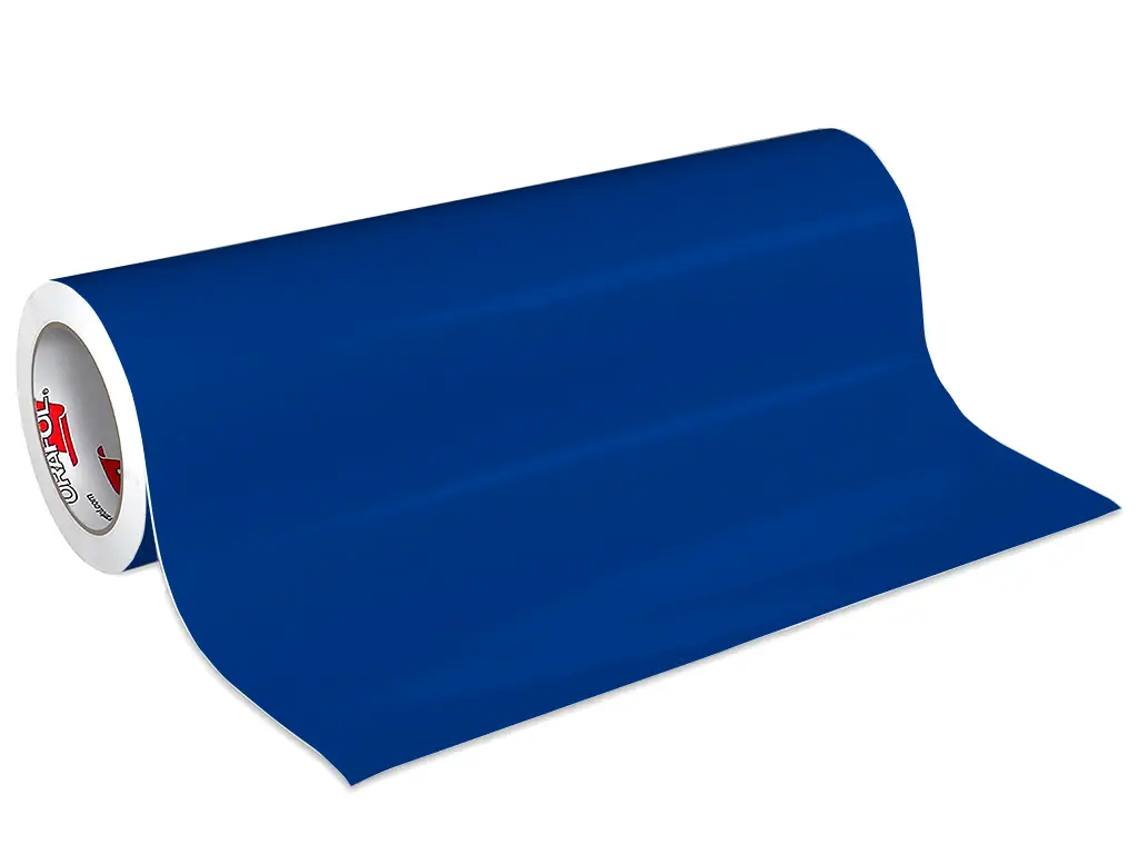 Autocolant albastru gentian lucios Oracal 641G Economy Cal, Gentian Blue 051, rolă 63 cm x 3 m, racletă de aplicare inclusă