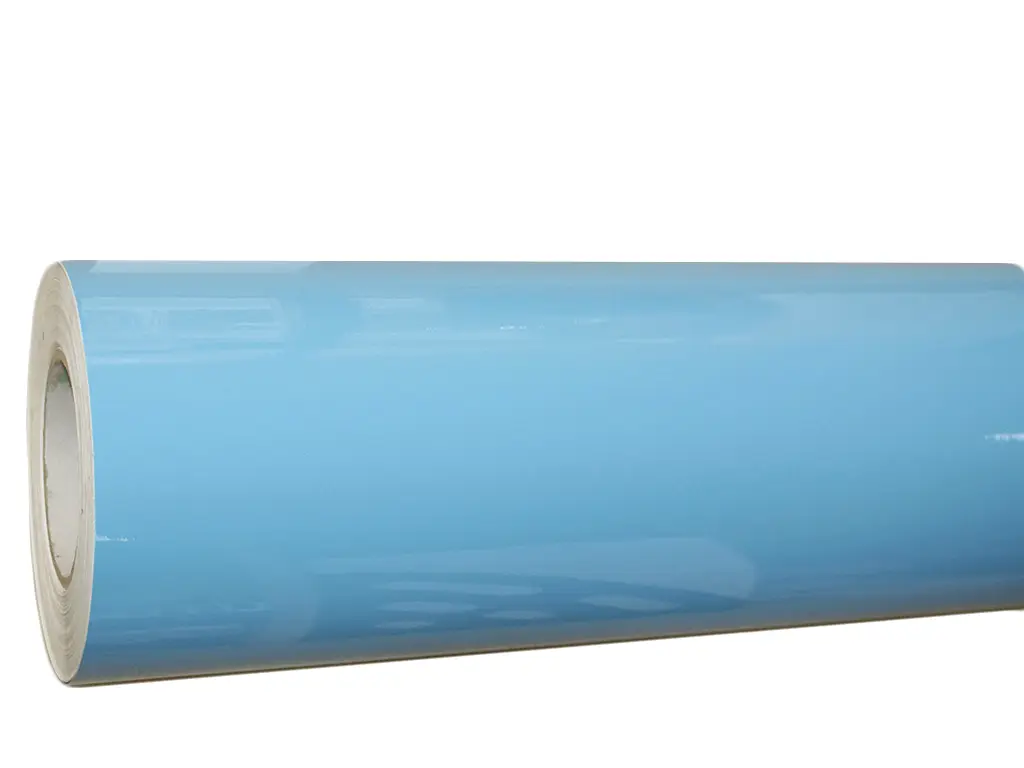 Autocolant bleu Light blue EasyPro, APA Italy, albastru deschis lucios, 122x140 cm