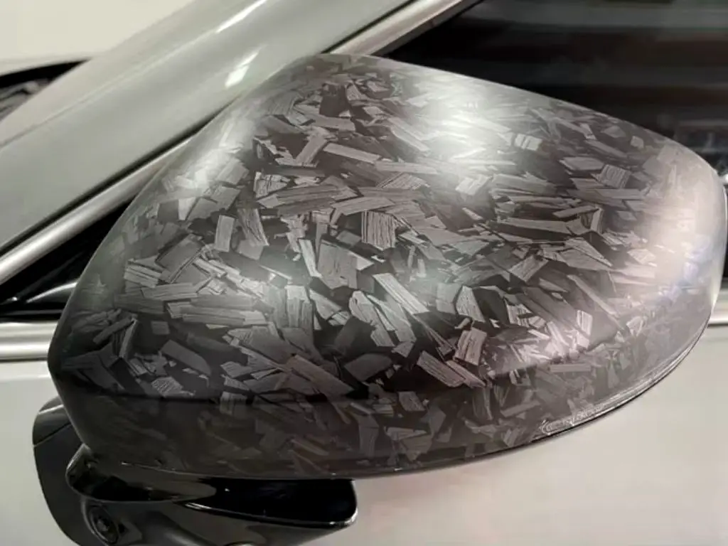 Folie auto carbon forjat negru mat, rolă 75x300 cm