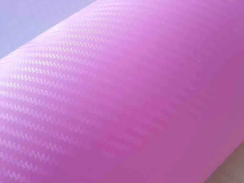 Autocolant roz mat carbon 3D, Folina, cu tehnologie de eliminare bule aer, rolă de 152x200 cm