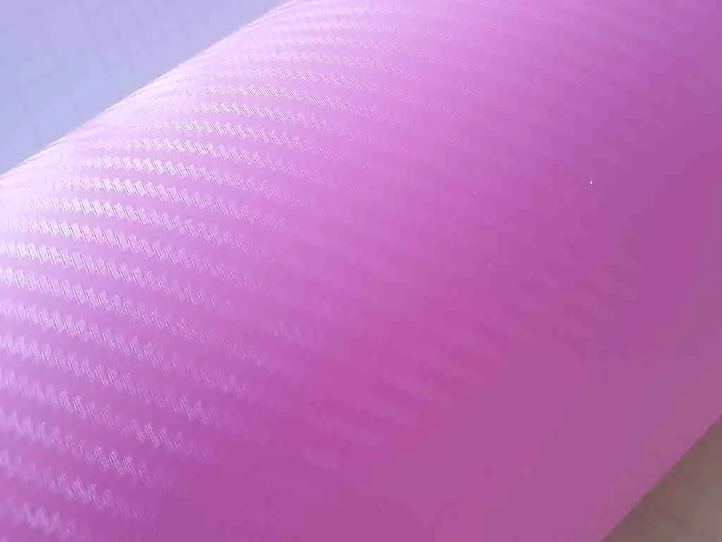 Autocolant roz mat carbon 3D, Folina, cu tehnologie de eliminare bule aer, rolă de 152x100 cm