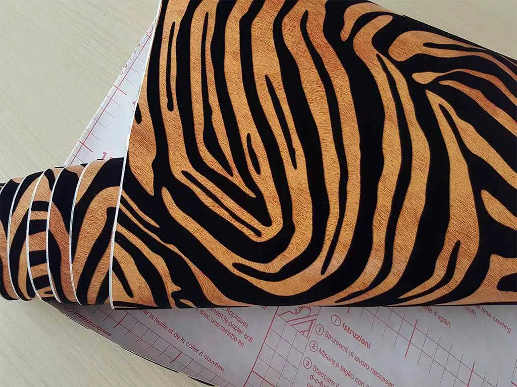 Autocolant decorativ animal print Sumatra, d-c-fix, model zebră, multicolor, lățime 45 cm