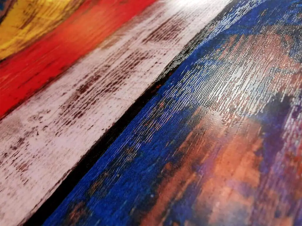 Autocolant imitaţie lemn vintage multicolor, Folina, 120 cm lăţimea rolei