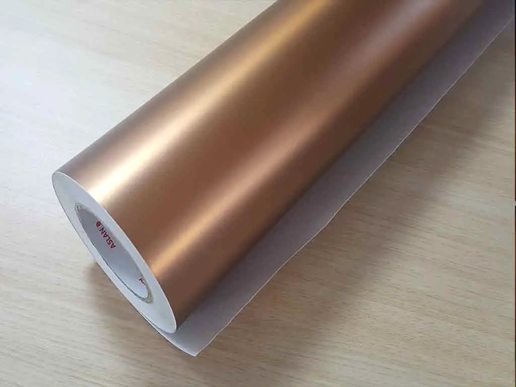 Autocolant PrintMetal Copper, Aslan, cu efect metalic, arămiu lățime 125 cm