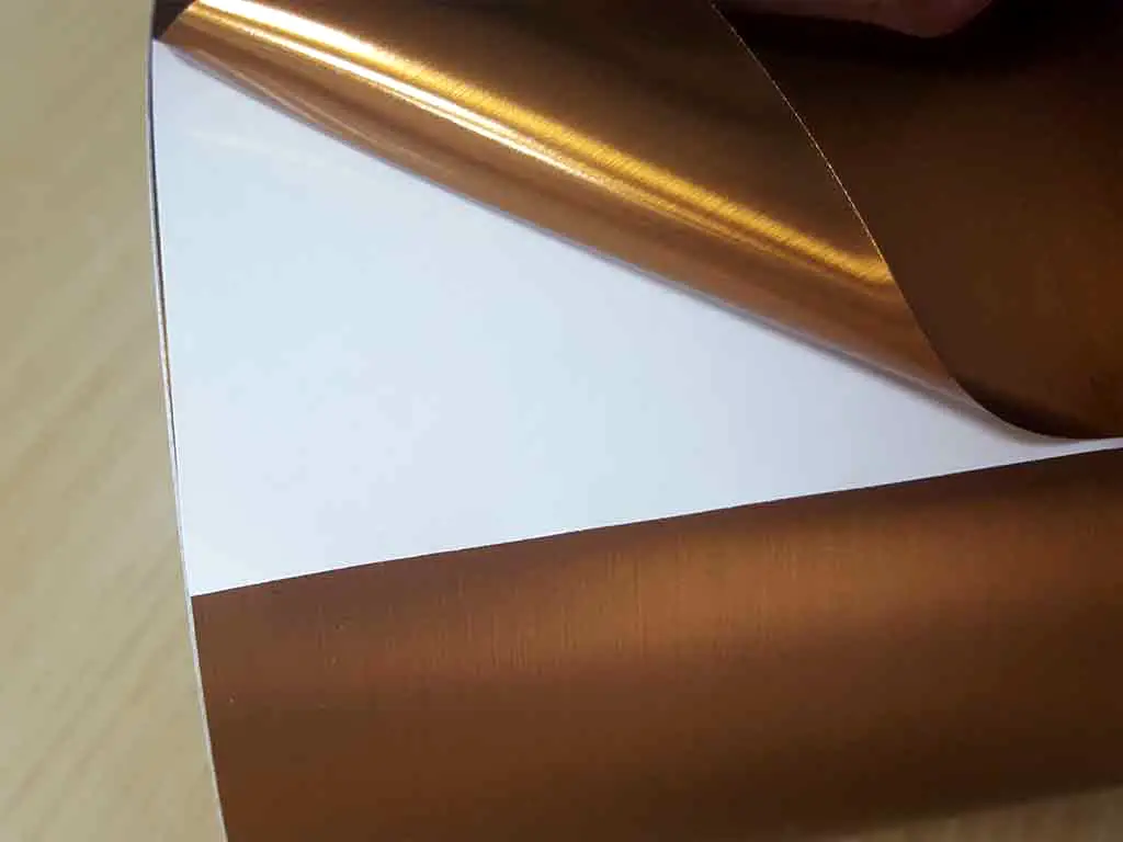 Autocolant PrintMetal Copper, Aslan, cu efect metalic, arămiu lățime 125 cm