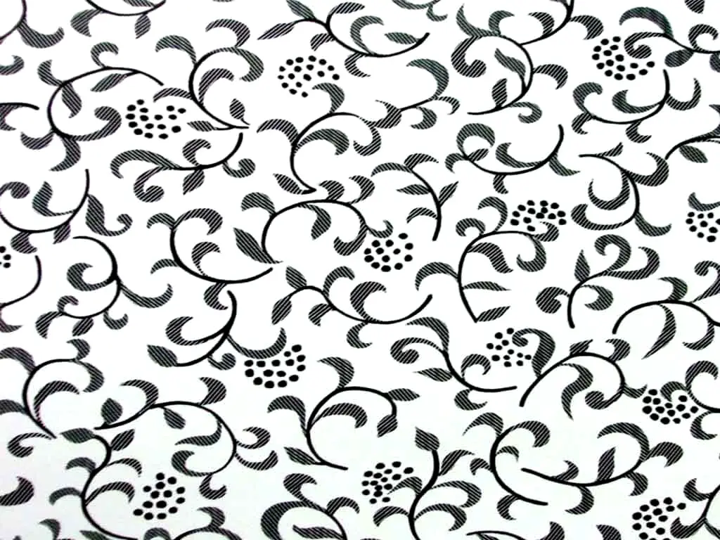 Autocolant decorativ Sonja White, Alkor, imprimeu floral, 45 x 150 cm