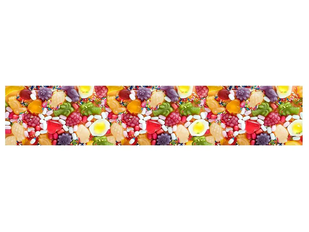 Autocolant decorativ Candy, Folina, multicolor, rolă de 80x400 cm