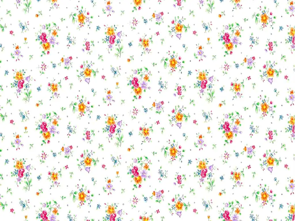 Autocolant decorativ Sunflor, d-c-fix, alb cu model floral colorat, rolă de 45x200 cm 