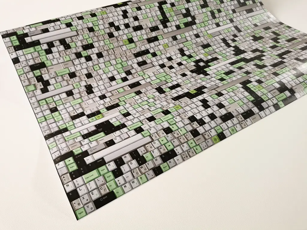Autocolant decorativ Folina,  model tastatură, 100 cm lățime