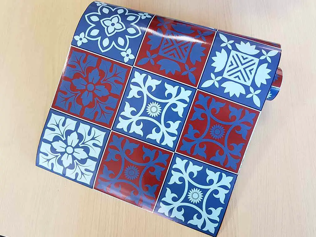 Autocolant faianţă decorativă Adona, Folina, albastru, 67x200 cm