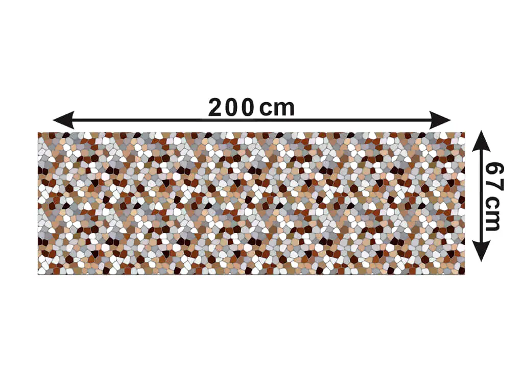 Autocolant perete Terra, Folina, model mozaic maro, 67x200 cm