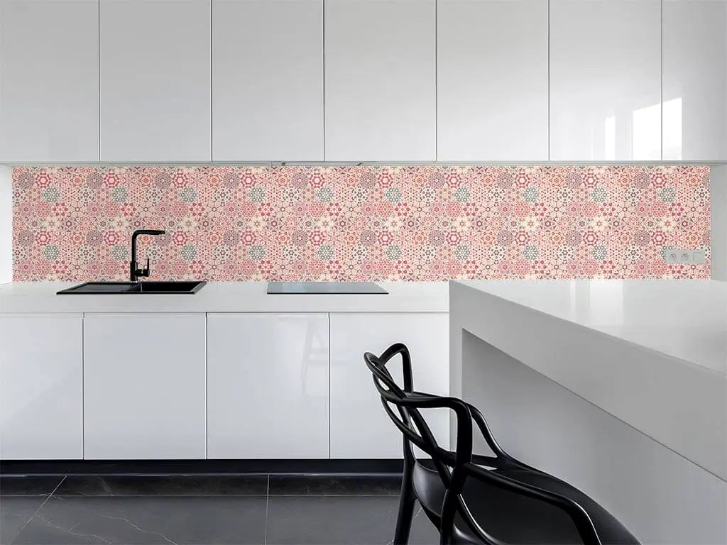 Autocolant perete imitaţie faianţă decorativă colorată, Folina Lavia, material rezistent la apă, rolă de 67x200 cm