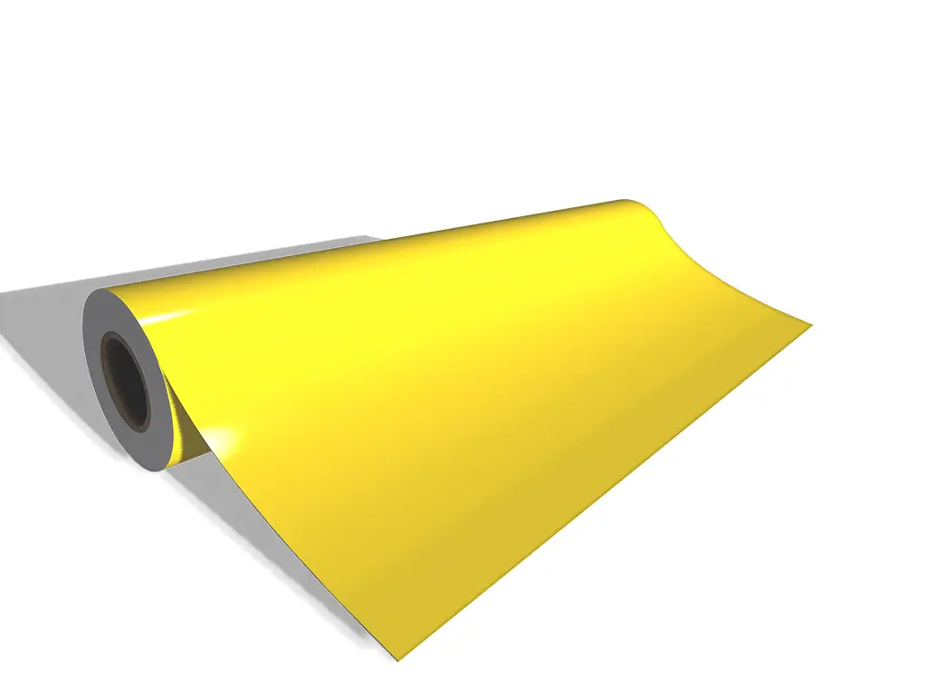 Autocolant galben deschis lucios Oracal 641G Economy Cal, Light Yellow 022, lățime rolă 126cm