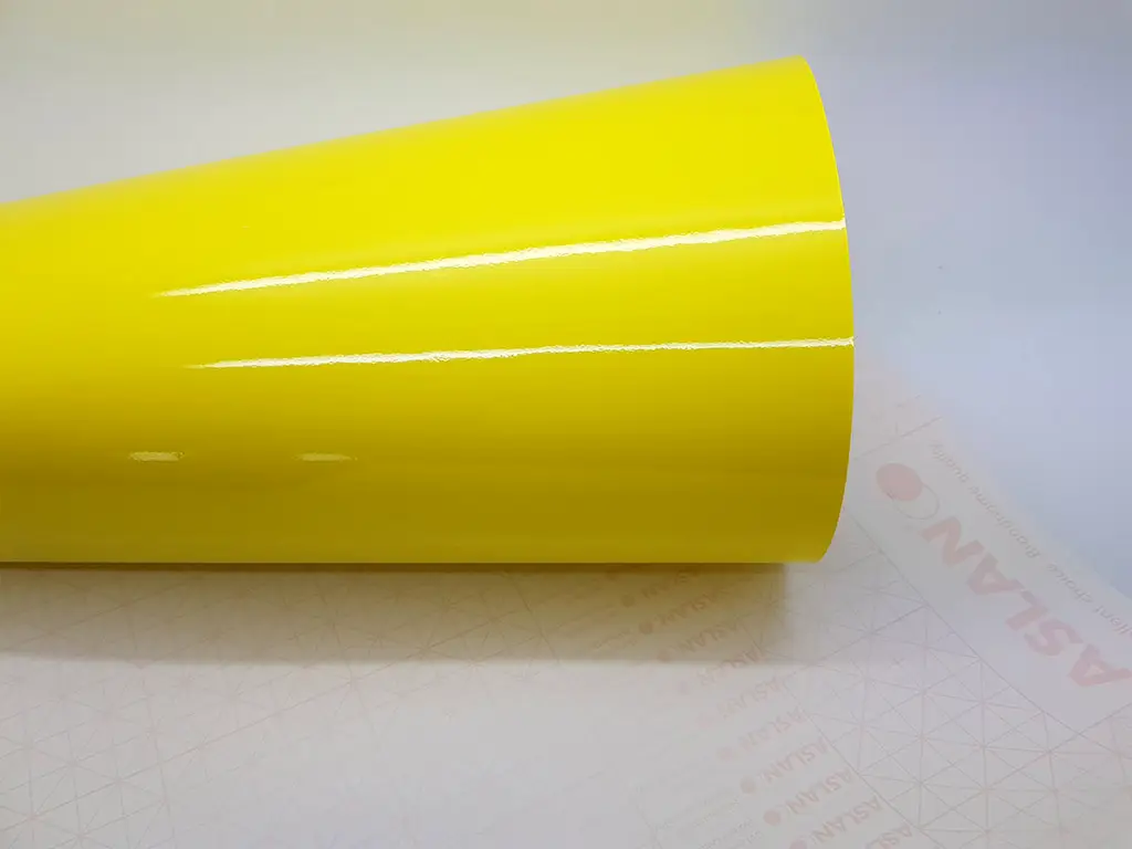 Autocolant galben lucios Soft Premium Colour, Aslan, 125X270 cm 