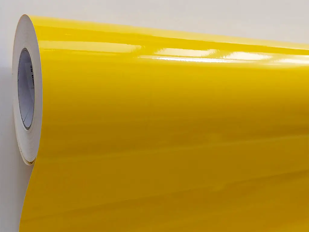 Autocolant galben lucios, Kointec 3303, 100 cm lăţime