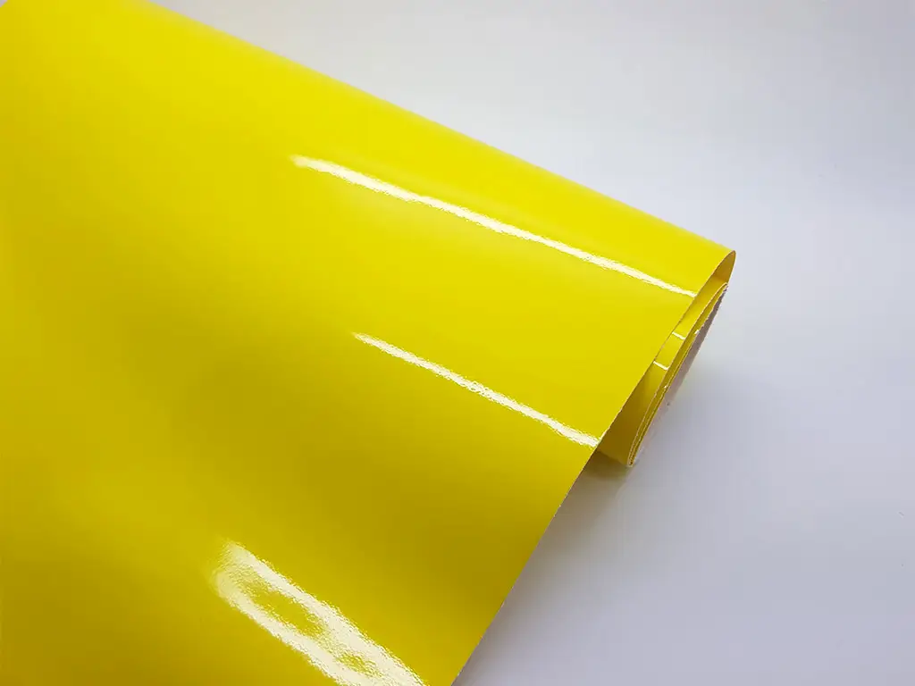 Autocolant galben lucios Soft Premium Colour, Aslan, 125X270 cm 