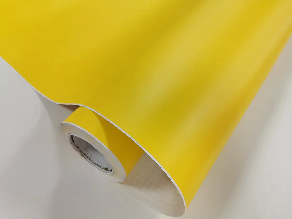 Autocolant galben mat, Folina, rolă de 75x350 cm