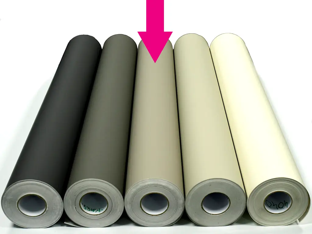 Autocolant mobilă premium, grej mat soft touch, 122 cm lățime