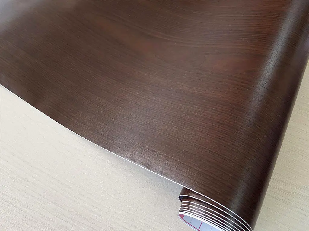 Autocolant mobilă Dark Maron, d-c-fix, imitatie lemn wenge, rolă de 90 cm x 4 metri