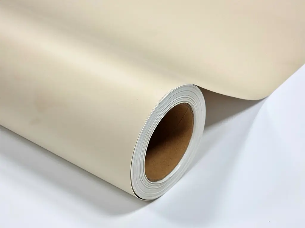 Autocolant ivoire mat, Folina Extinction Milan, pentru mobilă şi proiecte DIY, 152cm lăţime