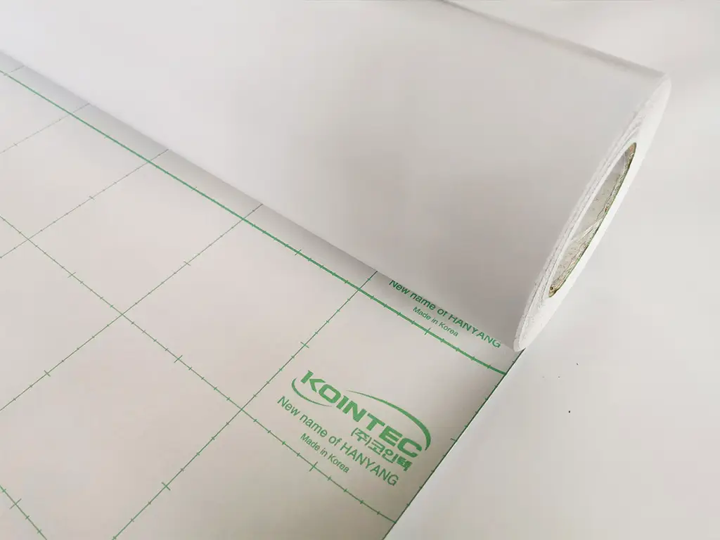 Autocolant alb mat, Kointec, 100 cm lăţime