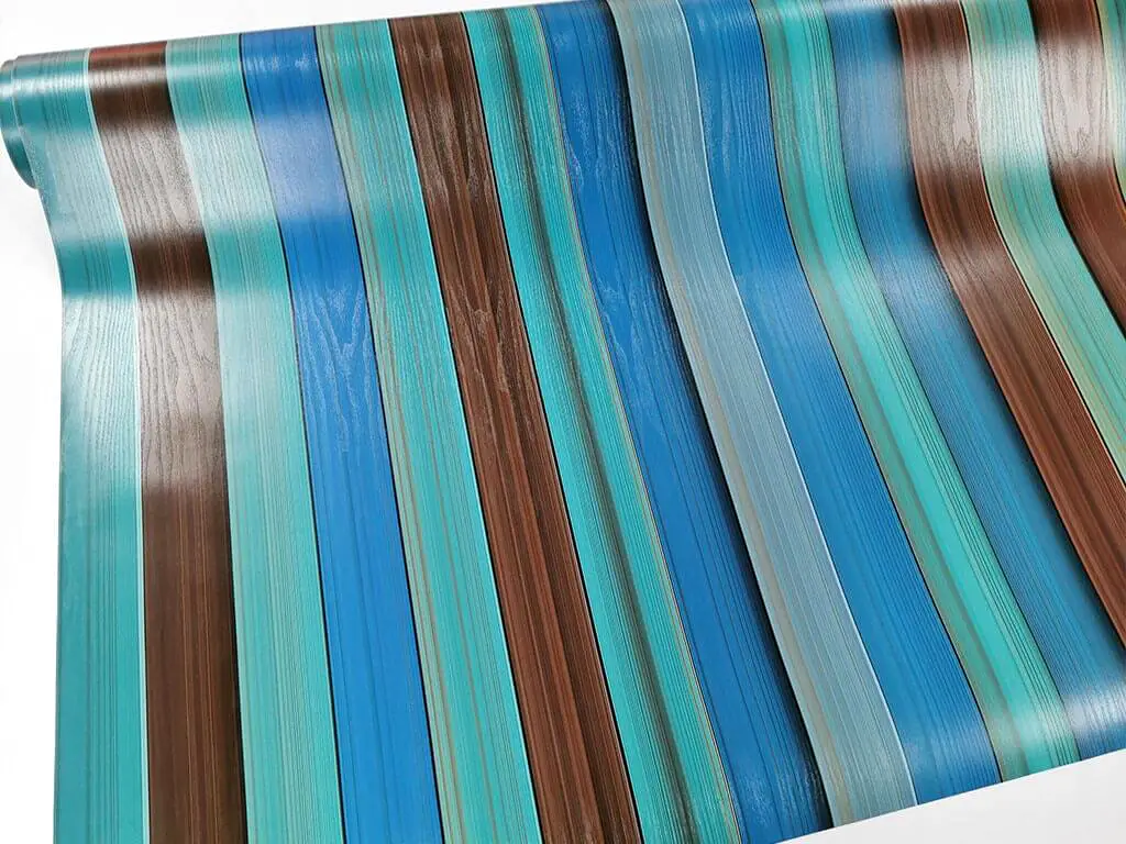 Autocolant lemn colorat Elif, Folina, multicolor ,120 cm lăţime