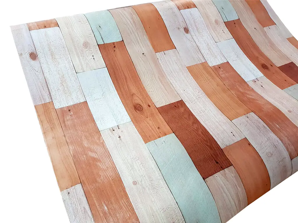 Autocolant mobilă, MagicFix, Retro Panel, lemn maro, 100 cm lăţime
