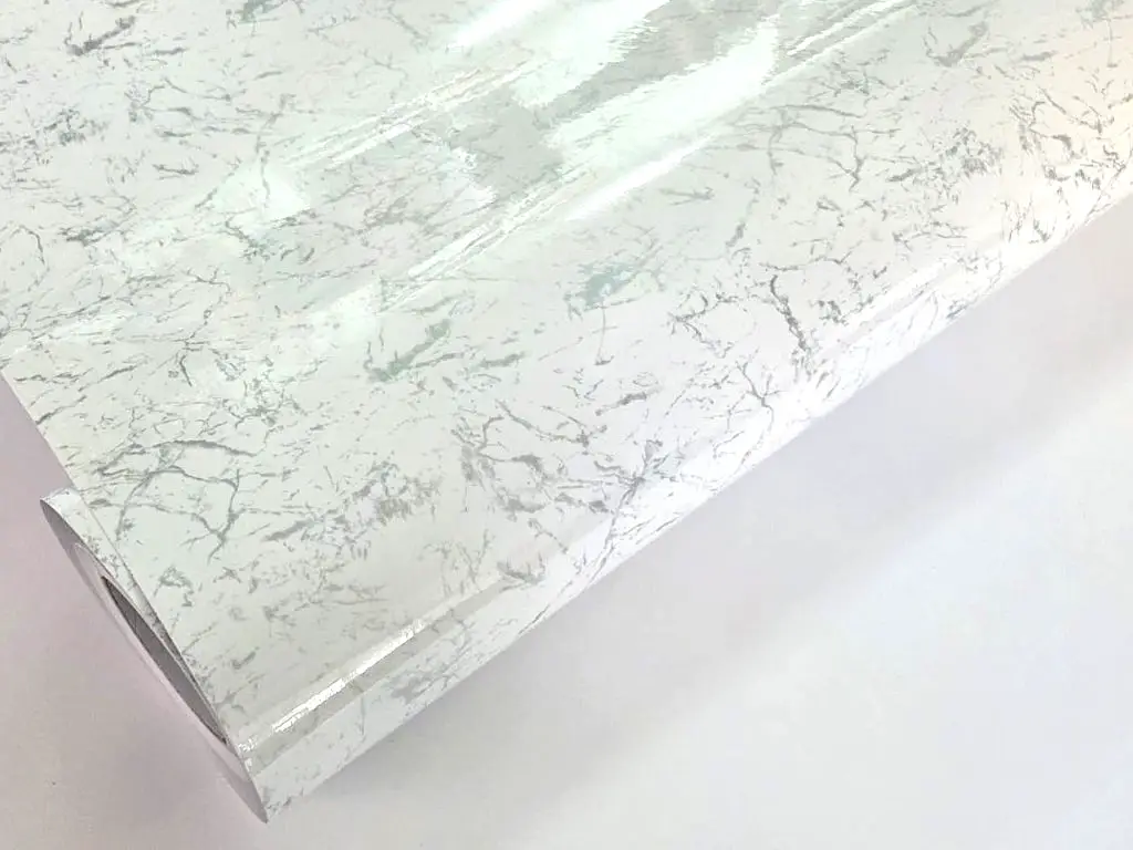 Autocolant blat marmură albă, White Marble - 75x250 cm