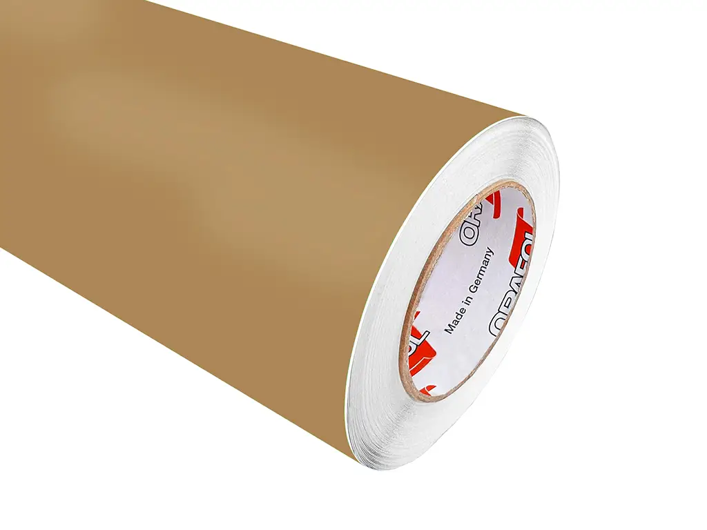 Autocolant maro deschis mat Oracal Economy Cal, Light Brown 641M081, 126 cm lățime