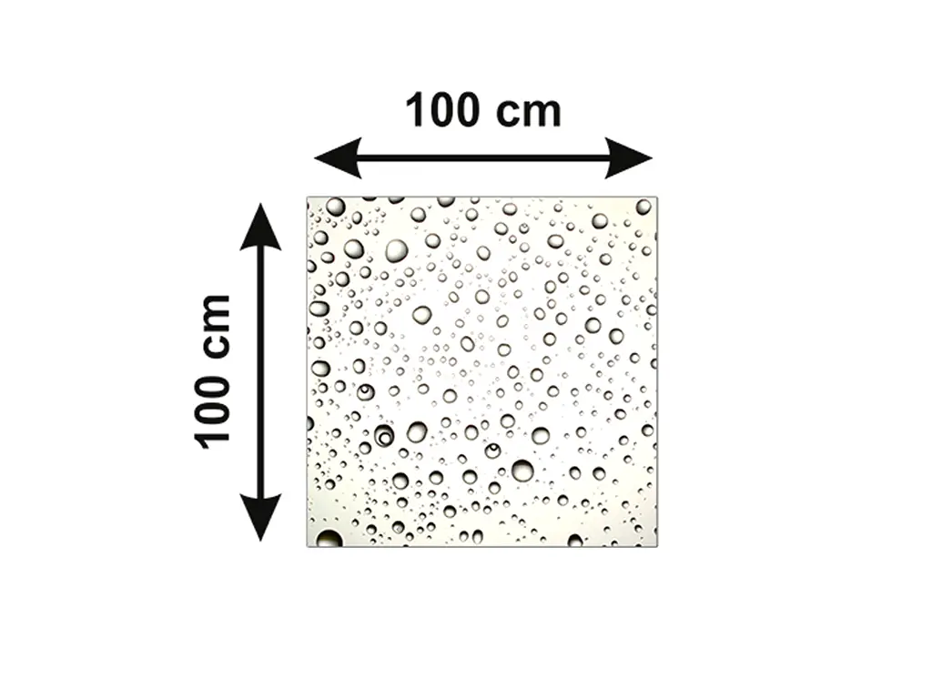 Autocolant blat masă, model brumă, 100 x 100 cm, racletă inclusă