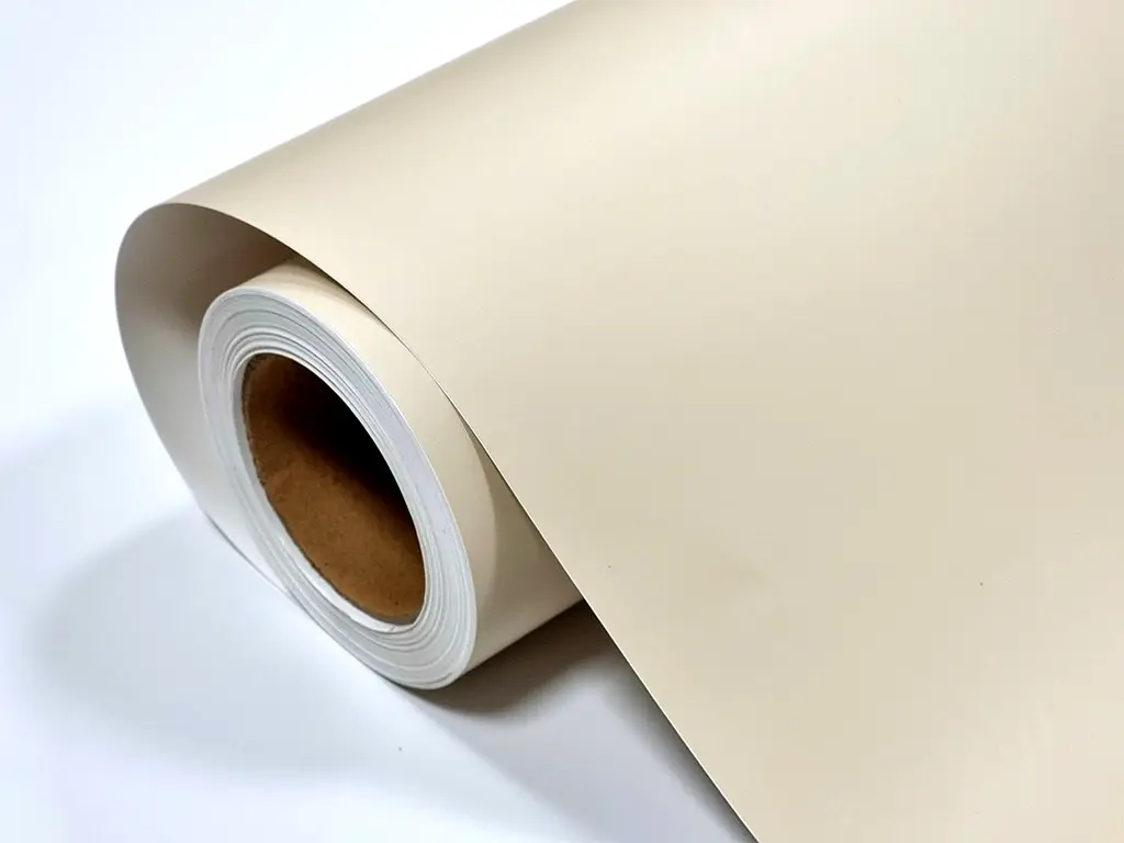 Autocolant ivoire mat, Folina Extinction Milan, pentru mobilă şi proiecte DIY, rolă de 50x152cm
