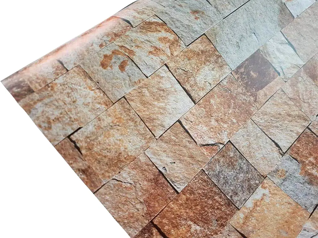Autocolant perete, Folina, imitaţie piatră bej, 100 cm lăţime