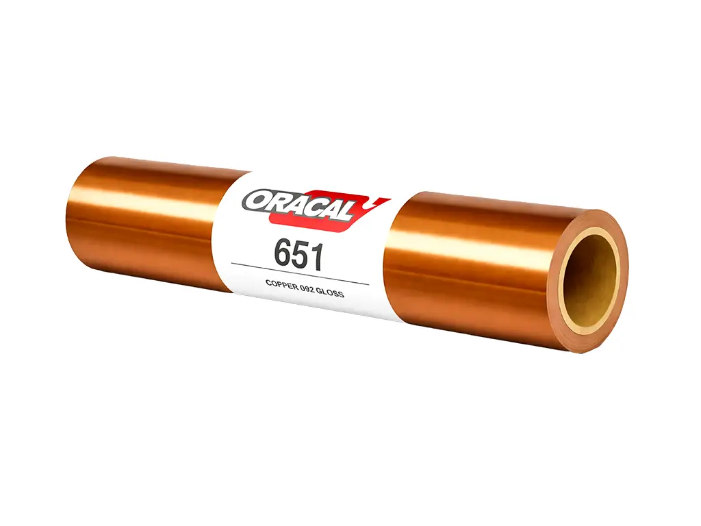 Autocolant Oracal 651 Cupru Lucios 092 Copper, 126 cm