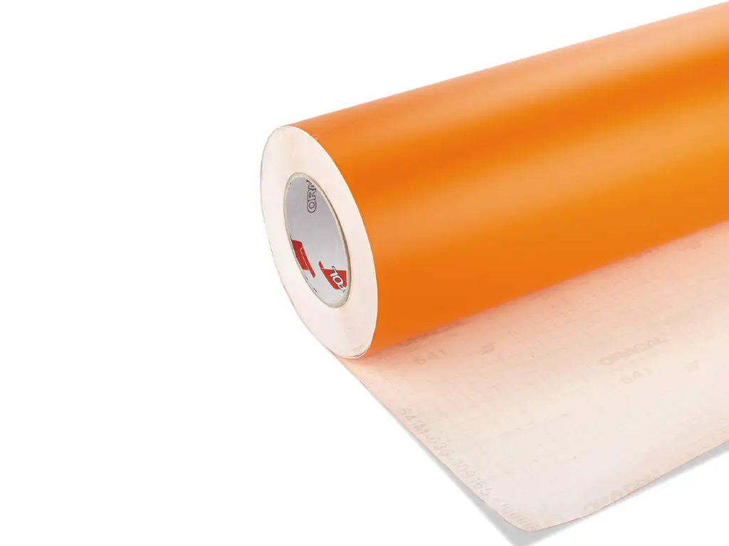 Autocolant portocaliu mat Oracal Economy Cal, Orange 641M034, 100 cm lățime