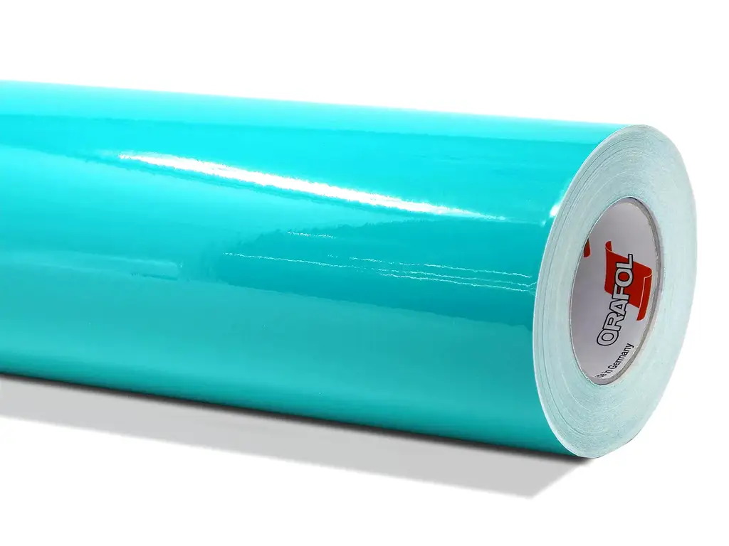 Autocolant turcoaz lucios Oracal Intermediate Cal, Turquoise 651G054, lățime 126 cm