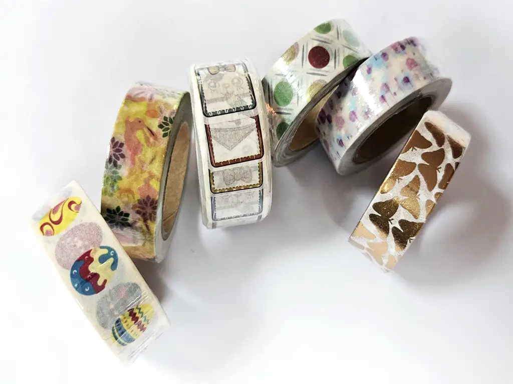 Set 6 role washi tape, benzi decorative adezive, Folina MIX8