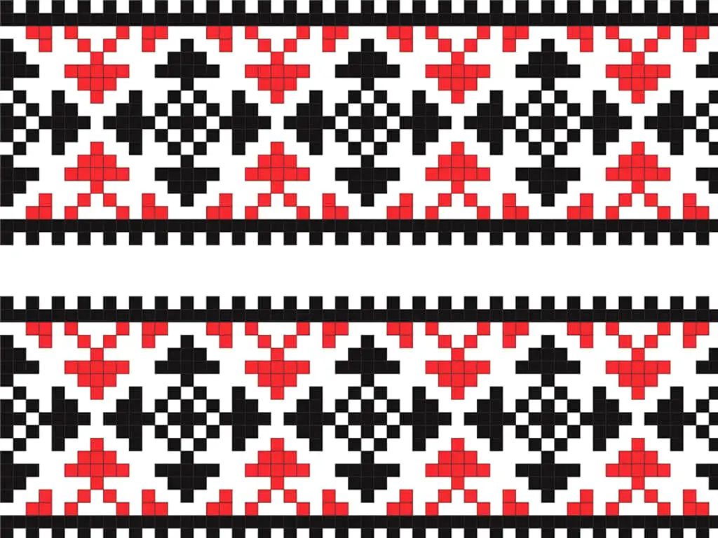 Set 10 borduri decorative autoadezive, Folina, cu motive tradiţionale româneşti, role de 4x100 cm