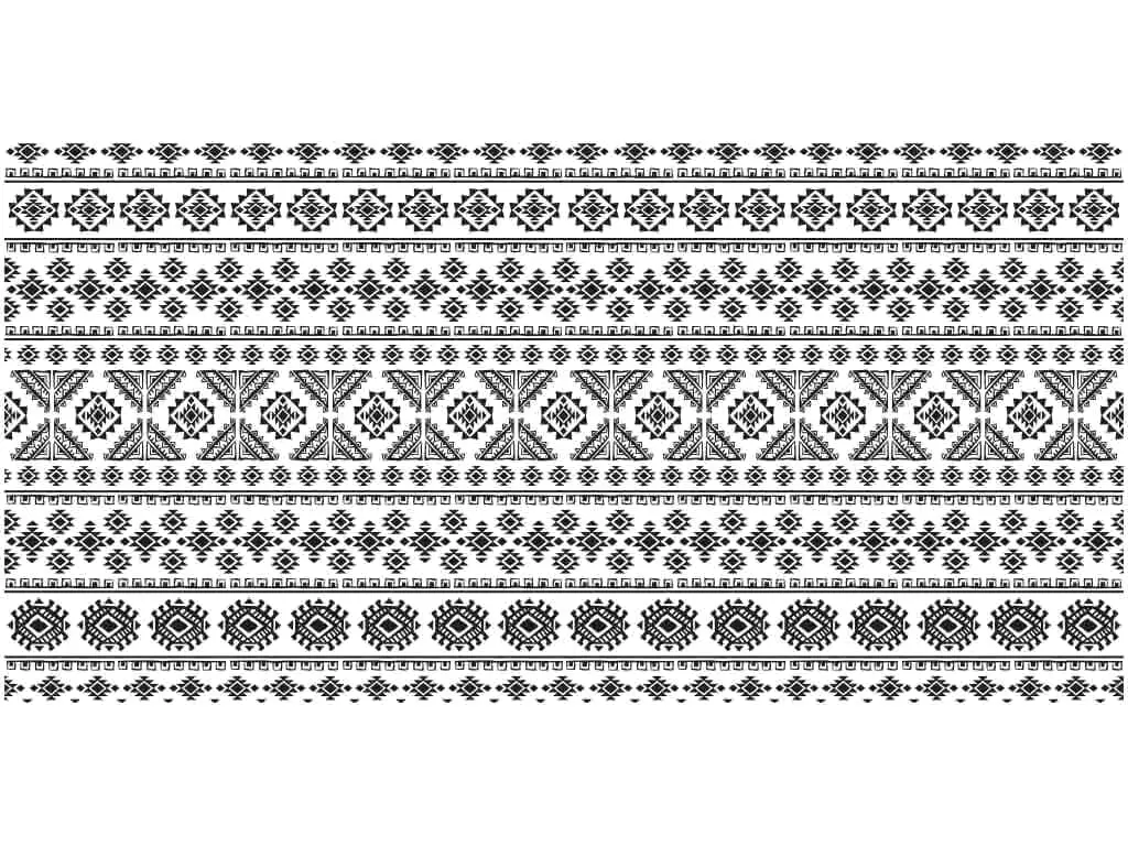 Set 5 Borduri decorative autoadezive, Folina 20, cu motive tradiţionale româneşti, 25x100 cm