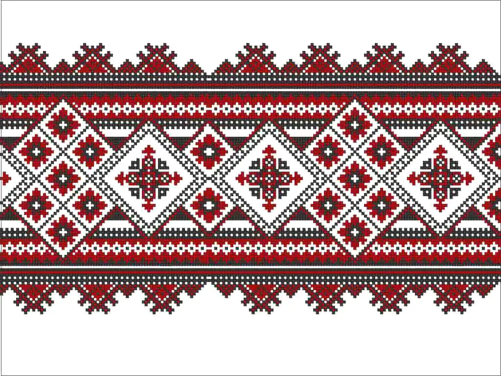 Set 5 borduri decorative autoadezive, Folina, cu motive tradiţionale româneşti, 10x100 cm