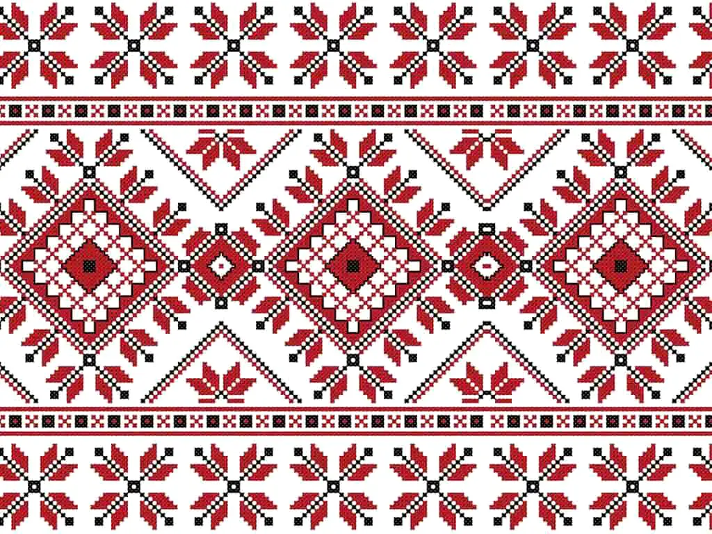 Set 5 Borduri decorative autoadezive, Folina 23, cu motive tradiţionale româneşti, role de 25x100 cm