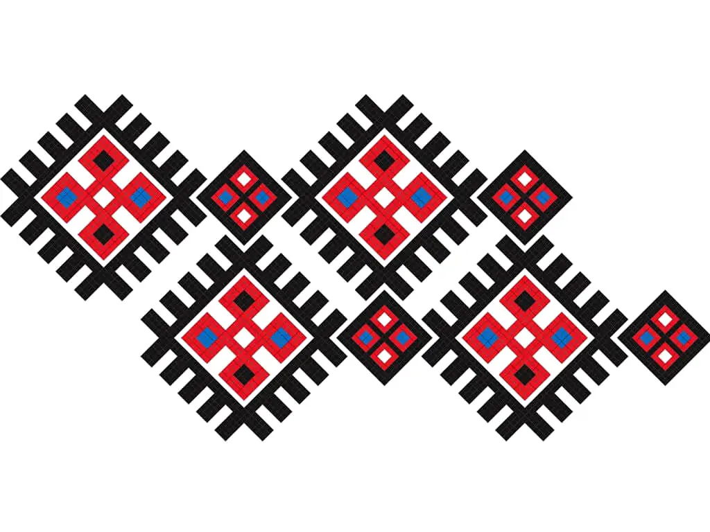 Sticker Motive tradiţionale romburi
